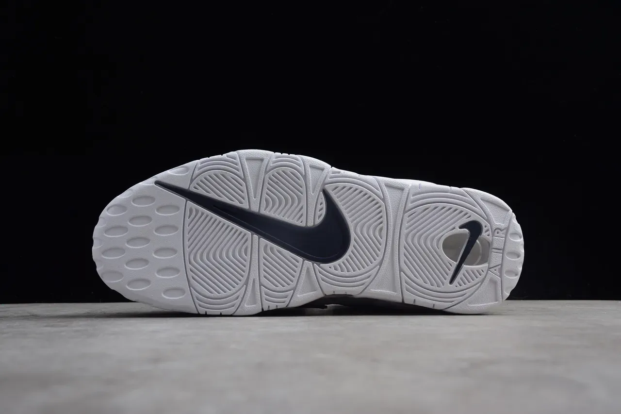 Nike Air More Uptempo White Navy Basketball Shoes 11