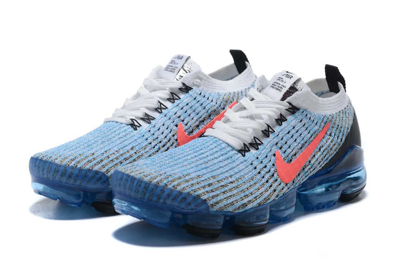 Nike Air VaporMax Blue Orange Multicolor Running Shoes 13