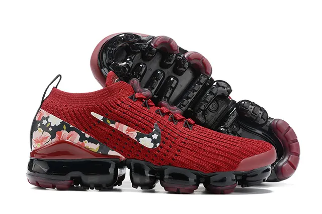 Nike Air VaporMax Floral Red Lifestyle Sneakers 3