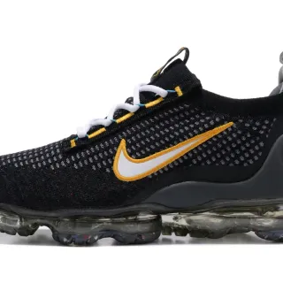 Nike Air VaporMax Flyknit 3 حذاء رياضي أسود ذهبي أبيض أسلوب حياة