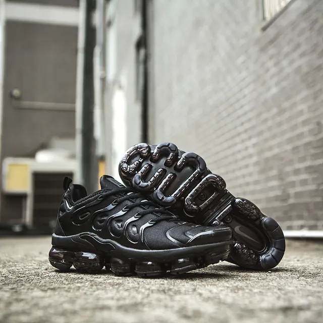 Nike Air VaporMax Plus Black Monochrome Lifestyle Sneakers 12