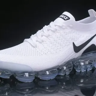 Nike Air VaporMax أبيض أسود Visible Air أحذية رياضية أسلوب حياة