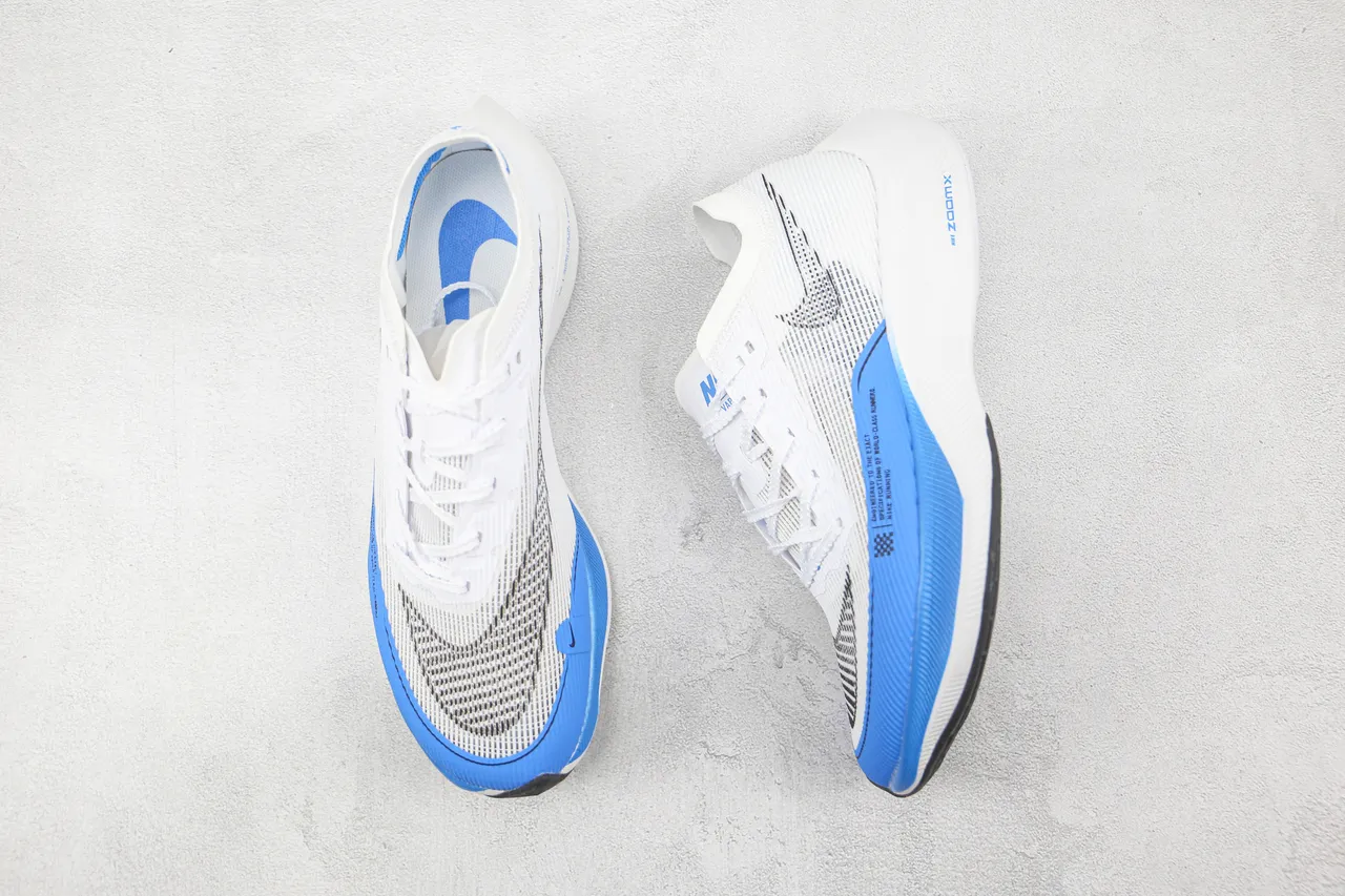 Nike Air Zoom Alphafly White Blue Running Shoes 3