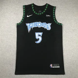 Nike ÄURA Minnesota Timberwolves काली नीली हरी बिना आस्तीन जर्सी