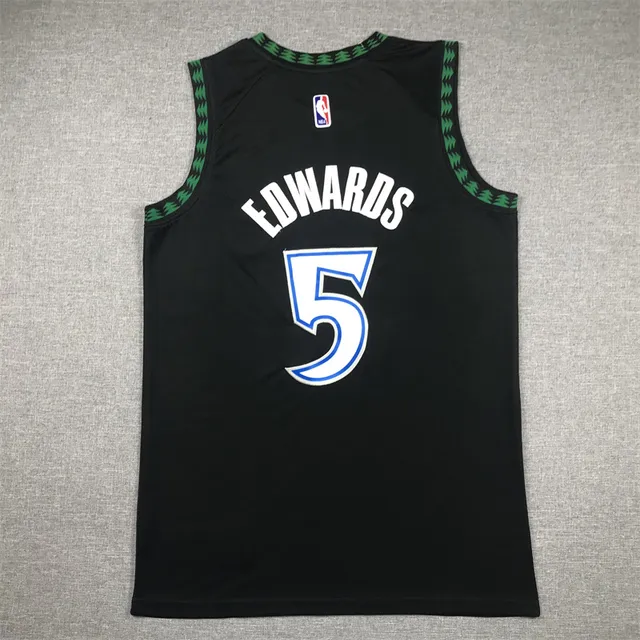 Nike ÄURA Minnesota Timberwolves Preto Azul Verde Regata sem mangas 2