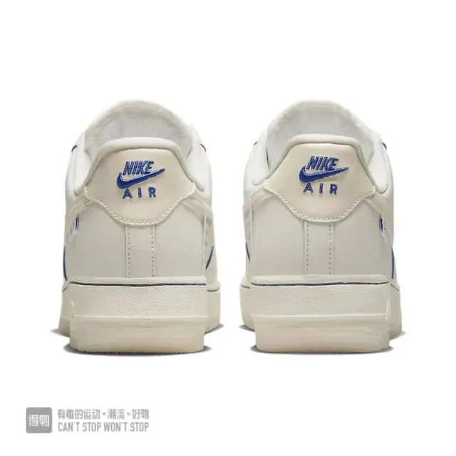 Nike بيج أزرق أحذية نمط حياة منخفضة مثقوبة في الإصبع 4