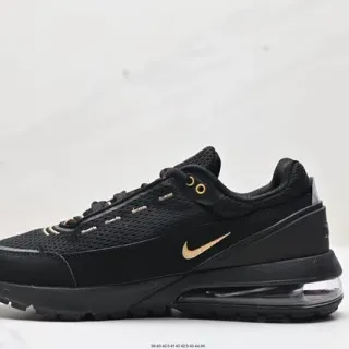 Nike أسود وذهبي Air Unit حذاء أسلوب حياة