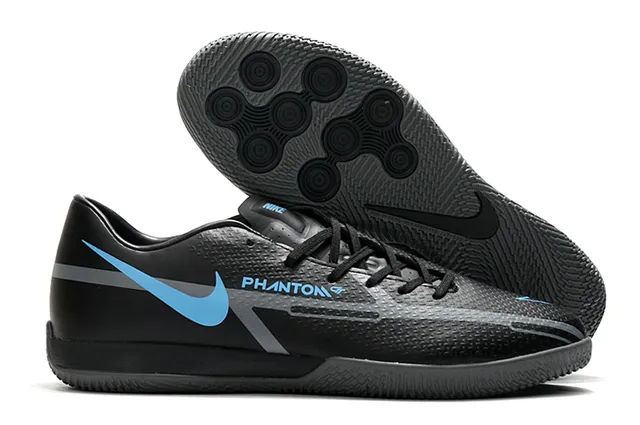 Nike Black Brown Low-Profile Synthetic Upper Metallic Copper Accent Panel Indoor Soccer Shoes 3