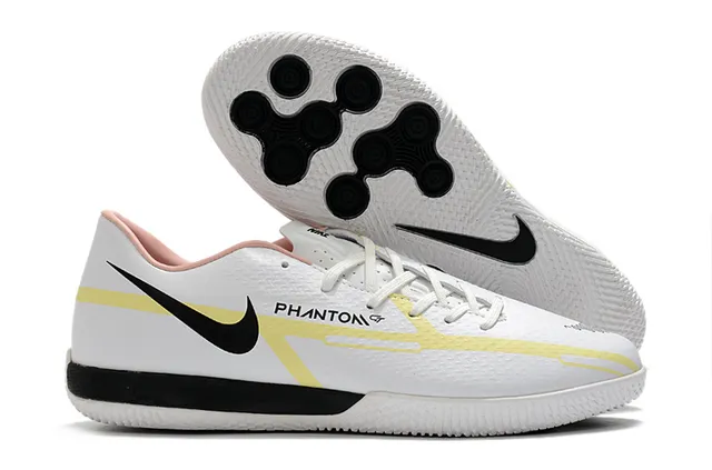 Nike Black Brown Low-Profile Synthetic Upper Metallic Copper Accent Panel Indoor Soccer Shoes 5