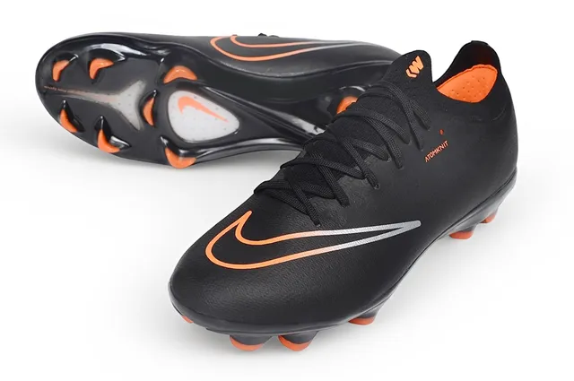 Nike noir orange collet de chaussette Atomknit tige semelle ferme chaussures de football 3