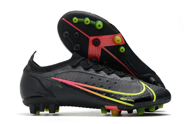 Nike Sapatos de futebol Azul Laranja Baixo Corte Upper de Malha Overlay de Cage Sintético Piso Firme 3