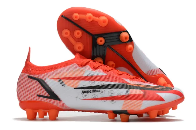 Nike Sapatos de futebol Azul Laranja Baixo Corte Upper de Malha Overlay de Cage Sintético Piso Firme 8