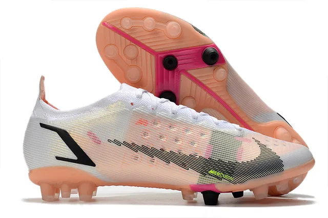 Nike Sapatos de futebol Azul Laranja Baixo Corte Upper de Malha Overlay de Cage Sintético Piso Firme 9