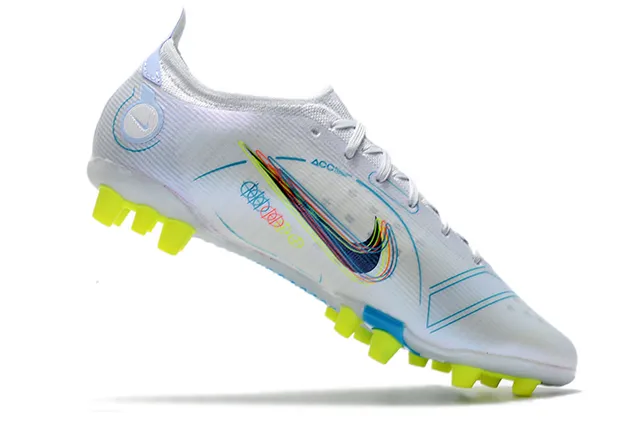 Nike Sapatos de futebol Azul Laranja Baixo Corte Upper de Malha Overlay de Cage Sintético Piso Firme 18