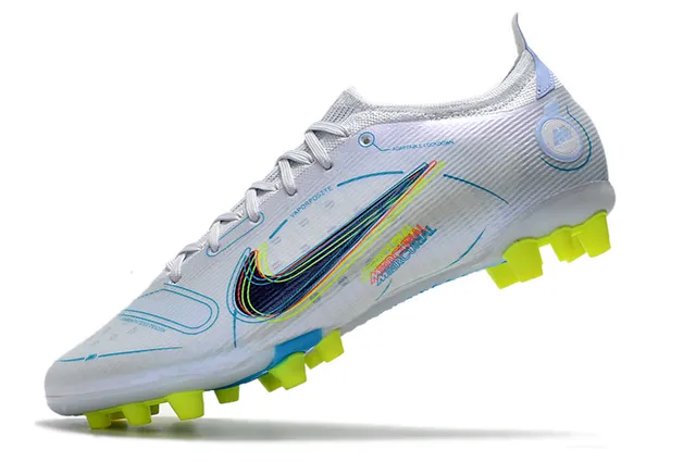 Nike Sapatos de futebol Azul Laranja Baixo Corte Upper de Malha Overlay de Cage Sintético Piso Firme 19