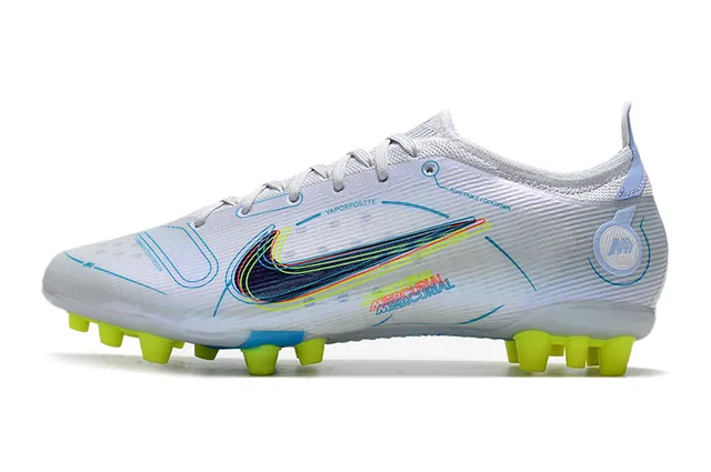 Nike Sapatos de futebol Azul Laranja Baixo Corte Upper de Malha Overlay de Cage Sintético Piso Firme 20