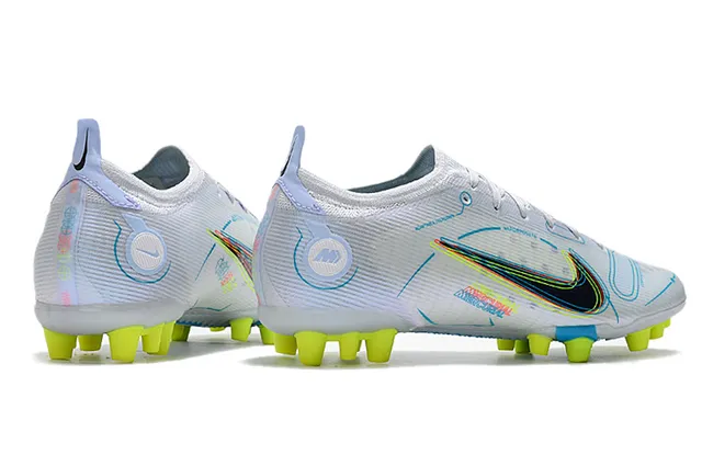Nike Sapatos de futebol Azul Laranja Baixo Corte Upper de Malha Overlay de Cage Sintético Piso Firme 22