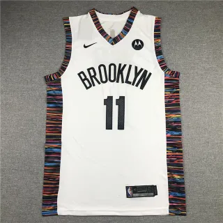 Nike Brooklyn Nets City Edition White Multicolor Trim Jersey