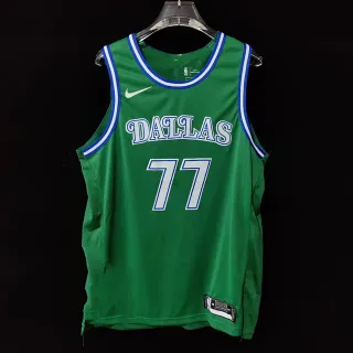Nike Dallas Mavericks City Edition Green #77 Jersey
