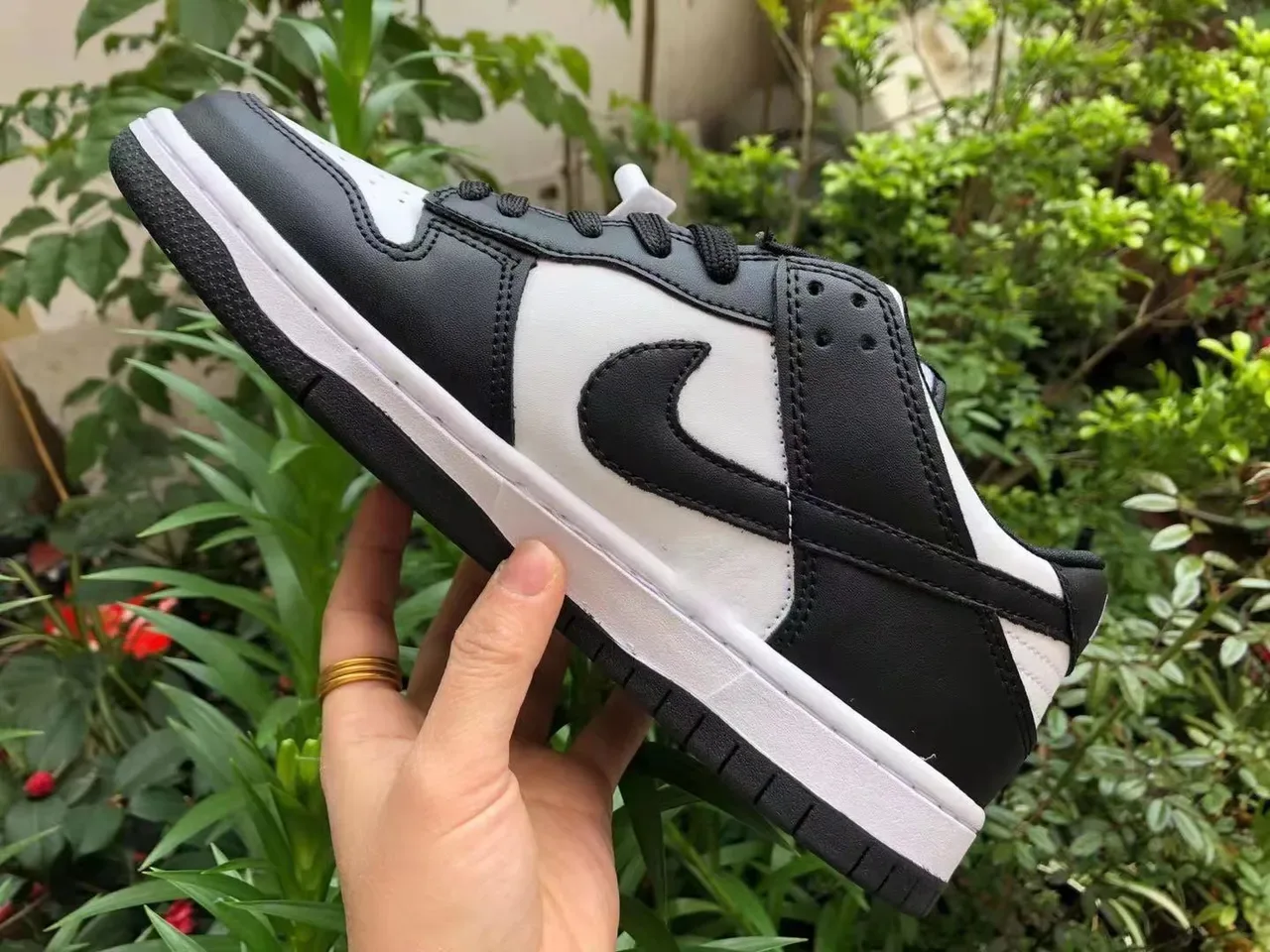 Nike Dunk Low Black and White Lifestyle Sneakers 2