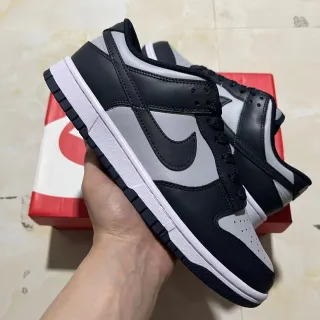 Nike Dunk Low أسود رمادي أبيض حذاء أسلوب حياة