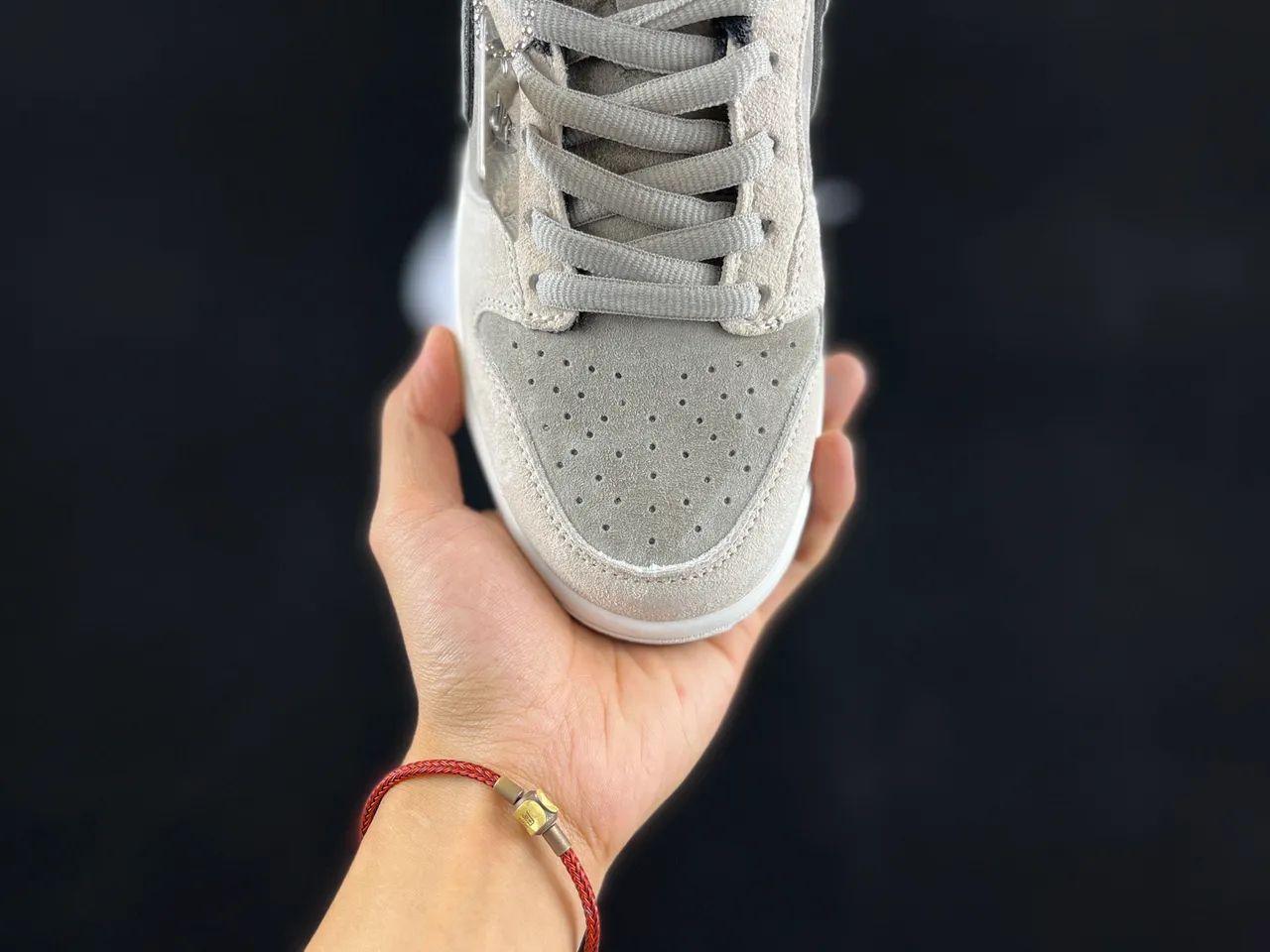 Nike Dunk Low Chaussures de Skateboard en Daim Gris 8