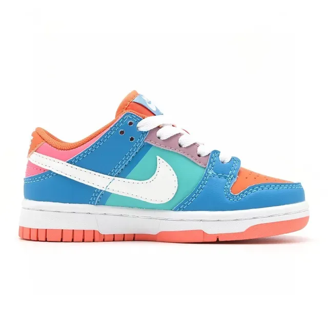 Nike Dunk Low Enfants Multicolore Graphique Swoosh Chaussures Lifestyle 21