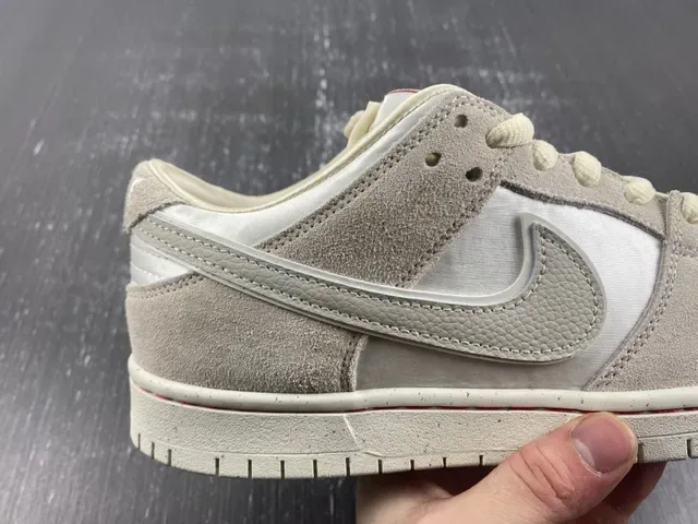 Nike Dunk Low Off-White Beige Lifestyle Sneakers 7