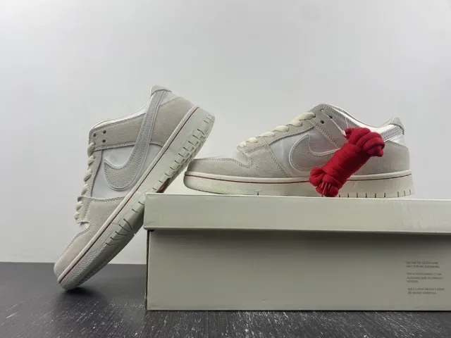 Nike Dunk Low Off-White Beige Lifestyle Sneakers 12