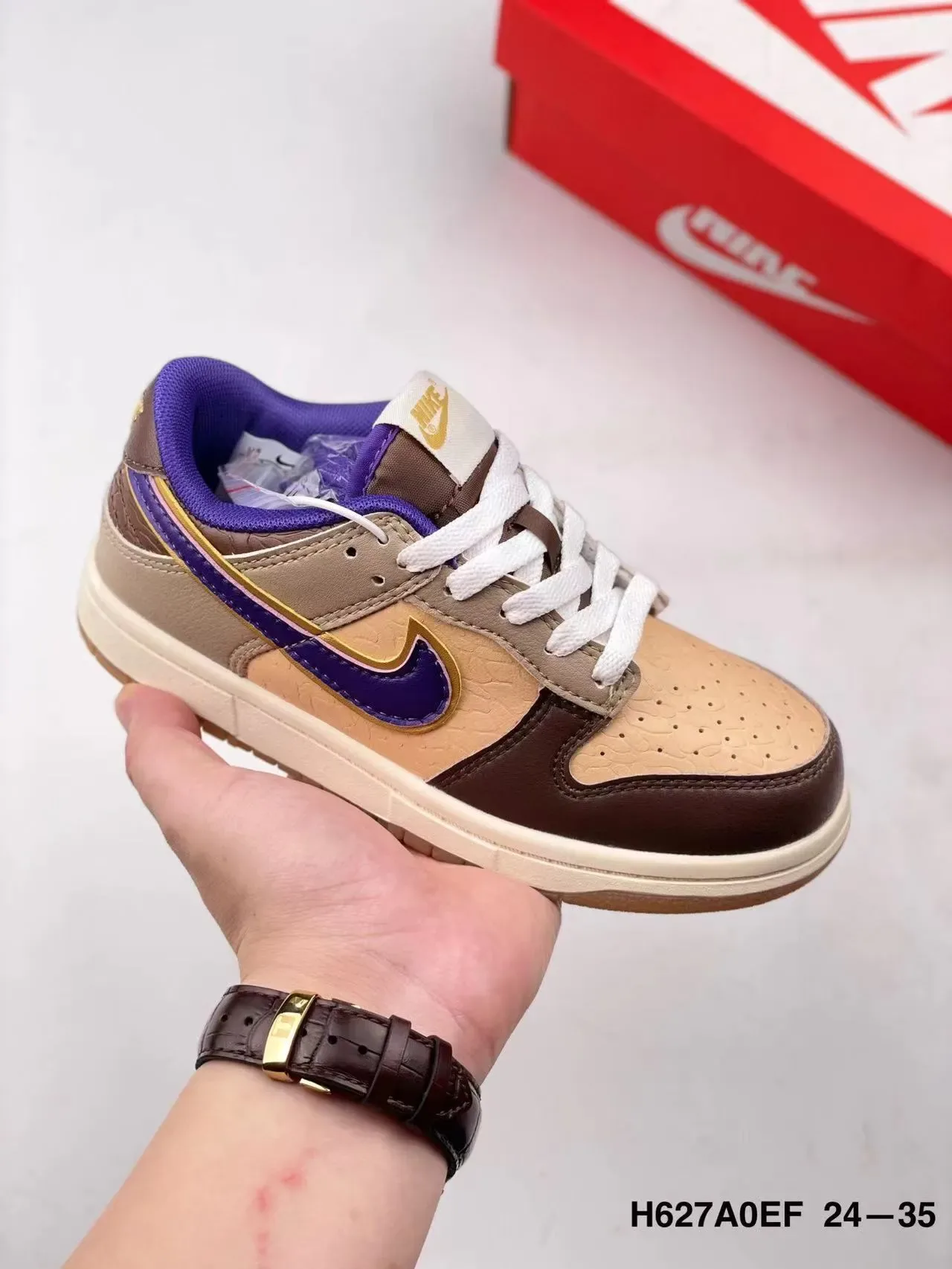 Nike Dunk Low Orange White Lifestyle Sneakers 16