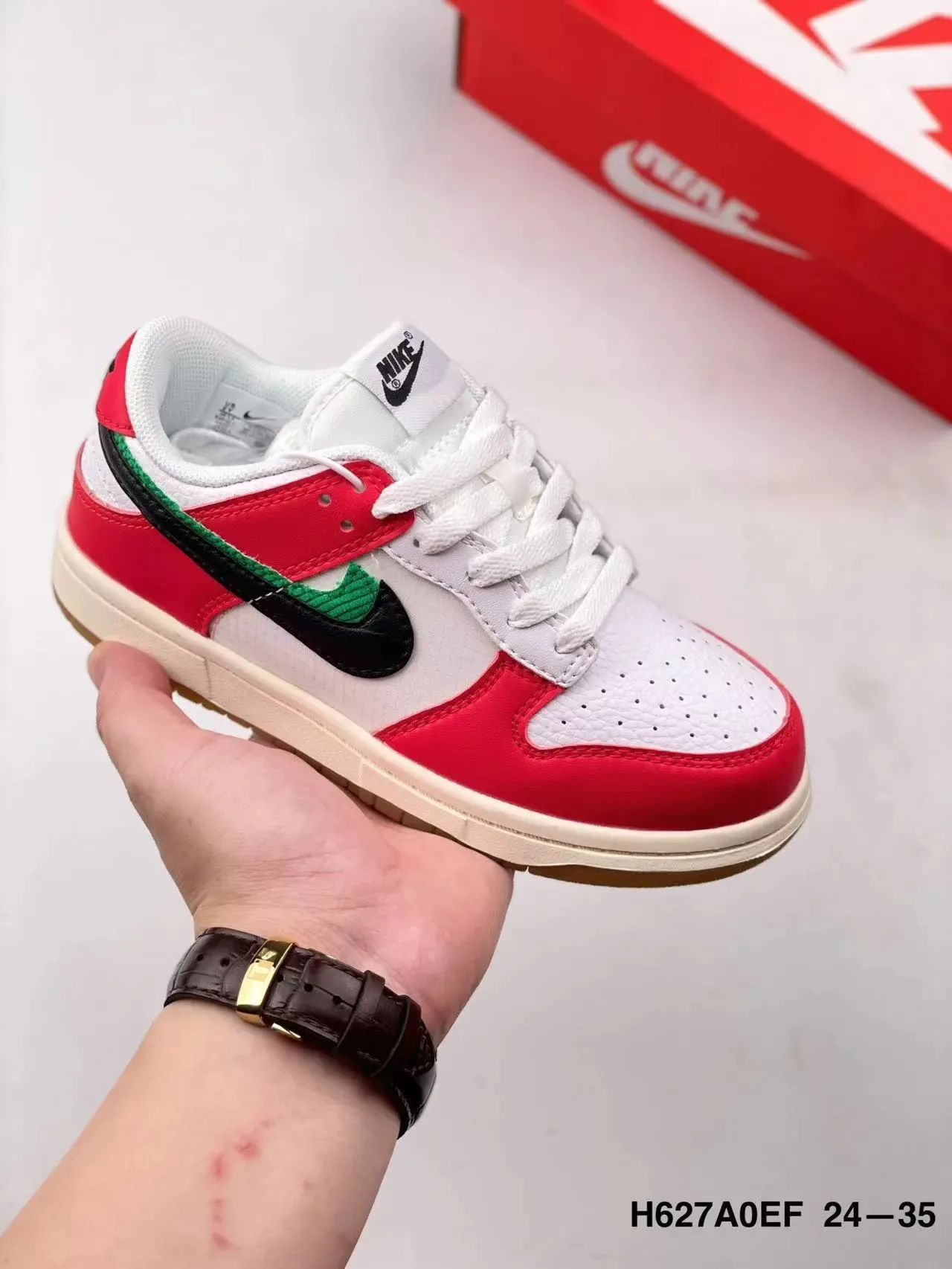 Nike Dunk Low Orange White Lifestyle Sneakers 24