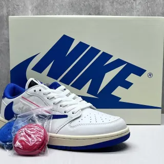 Nike Dunk Low Blanco y Azul Real Lifestyle Sneakers