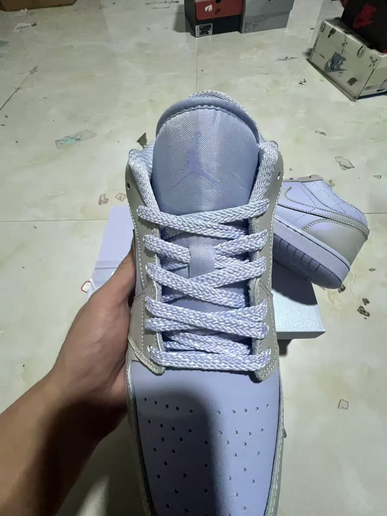 Nike Cinza Bege Sapatilhas Lifestyle Superior Quiltada Low Top 4