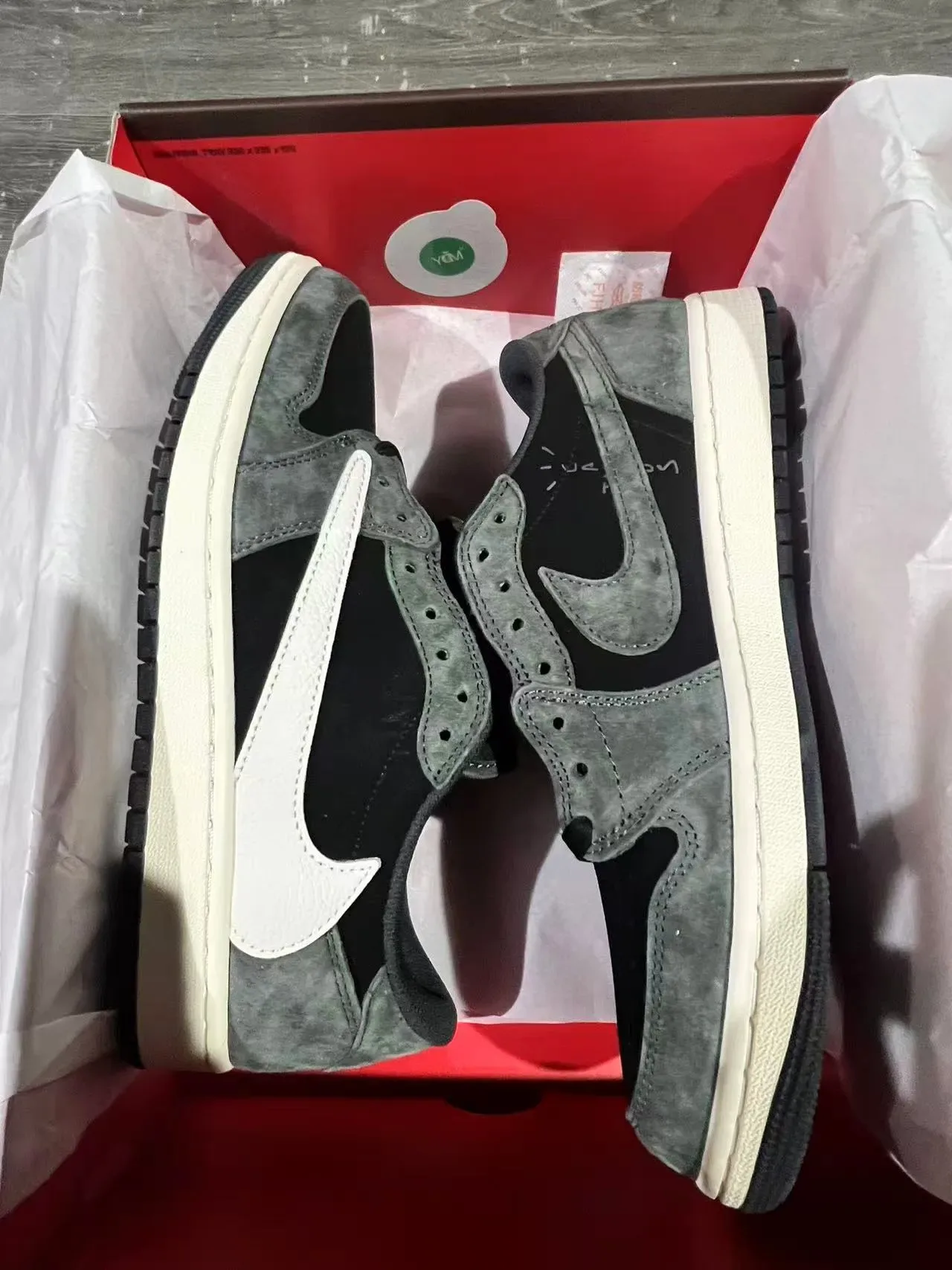 Nike Gris Negro Low-Top Ante y Malla Superior Lifestyle Sneakers 9