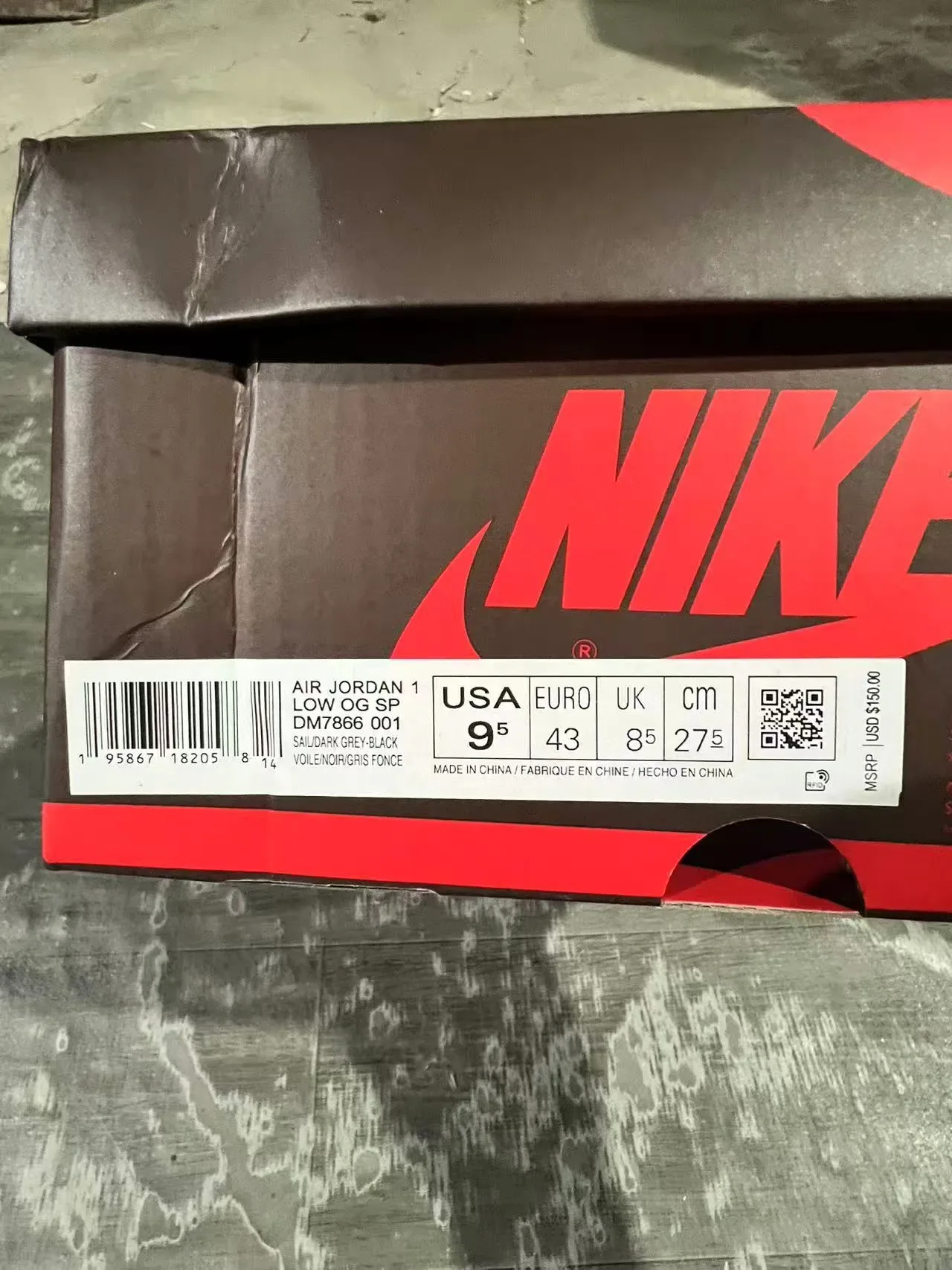 Nike Gris Negro Low-Top Ante y Malla Superior Lifestyle Sneakers 11