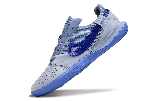 Nike 灰蓝低帮麂皮网面运动鞋 3