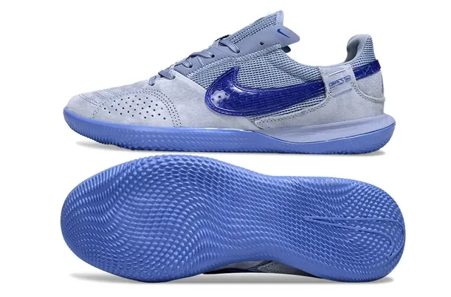 Nike 灰蓝低帮麂皮网面运动鞋 6