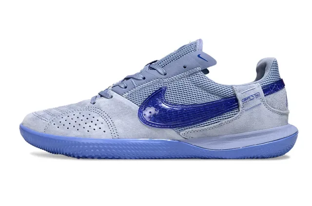 Nike 灰蓝低帮麂皮网面运动鞋 7