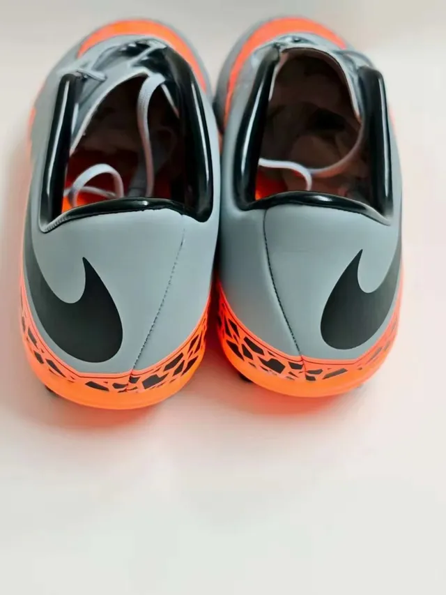 Nike رمادي برتقالي منخفض القطعة طبقة علوية صناعية نمط تراكب هندسي أرض صلبة أحذية كرة القدم 8