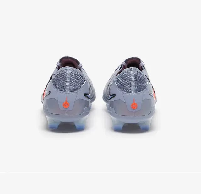 Nike 灰橙 凹纹合成鞋面 不对称系带 人工草地足球鞋 4