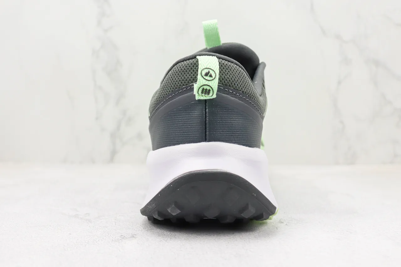 Nike Verde Cinza Malha Superior Camadas de Superposição Sintética Tênis de Corrida 9