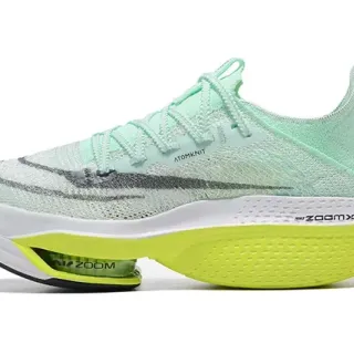 नाइके ग्रीन येलो Engineered Atomknit Upper Full-Length ZoomX Midsole रनिंग जूते