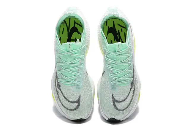 Nike Green Yellow Engineered Atomknit Upper Full-Length ZoomX Midsole Running Shoes 2