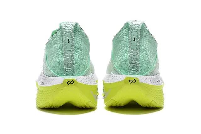 Nike Green Yellow Engineered Atomknit Upper Full-Length ZoomX Midsole Running Shoes 3