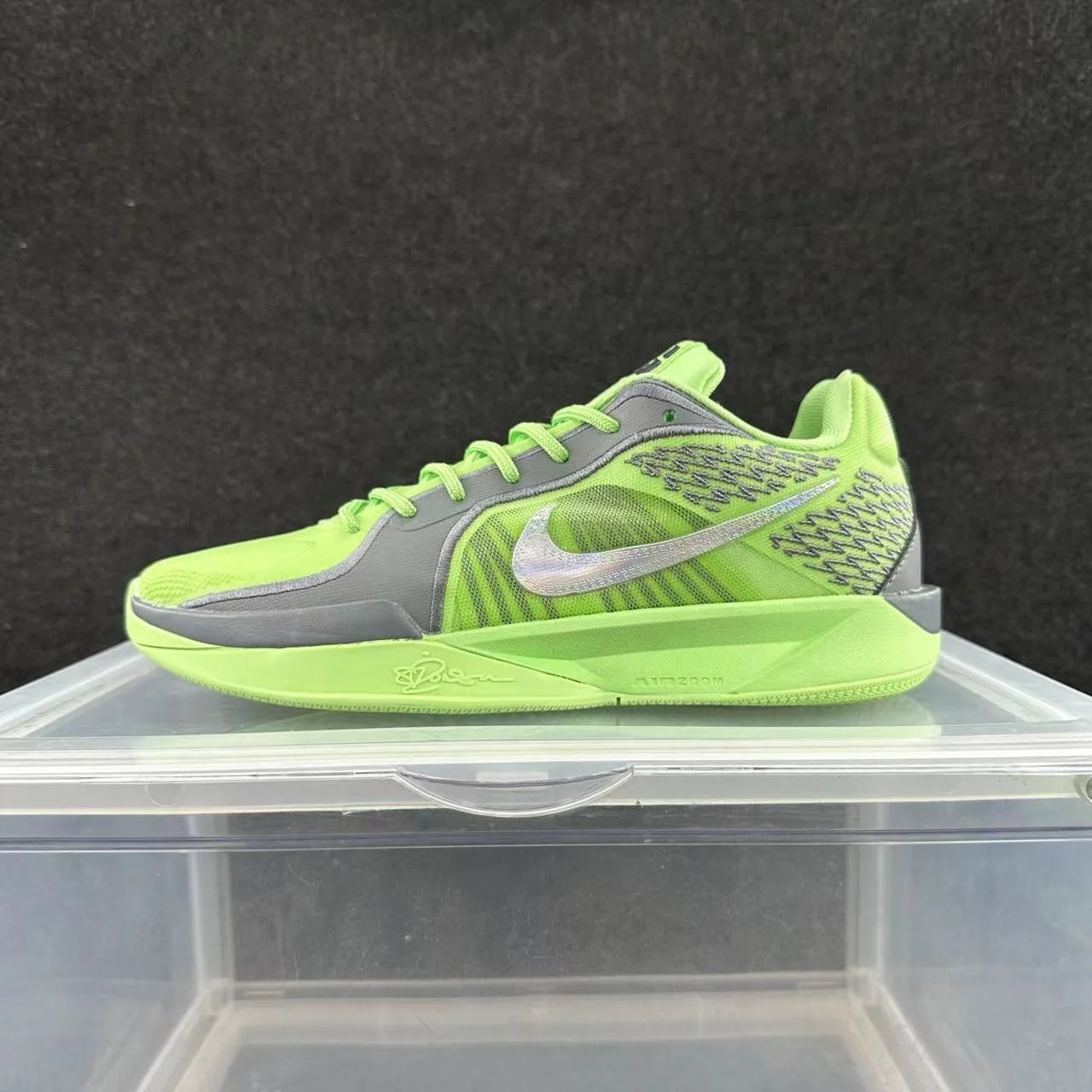 Nike Kobe 4 Verde Gris Low-Cut Malla y Sintético Cage Superior Zapatos de Baloncesto 2