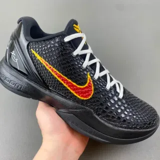 Nike Kobe 6 Black Red Yellow बास्केटबॉल जूते