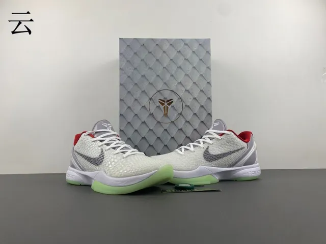 Nike Kobe White Gray Textured Knit Upper Translucent Heel Cage Basketball Shoes 5