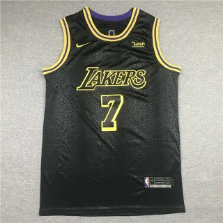 Nike Lakers City Edition 黑蛇纹理球衣