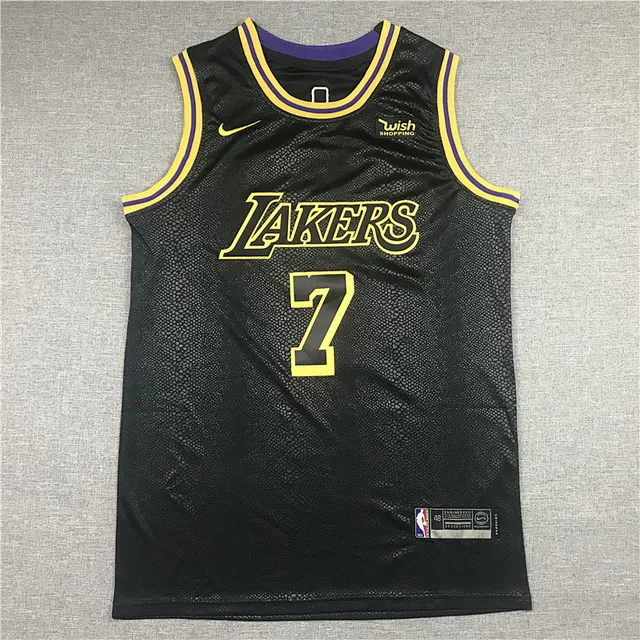 Nike Lakers City Edition jersey de textura de serpente preta 2