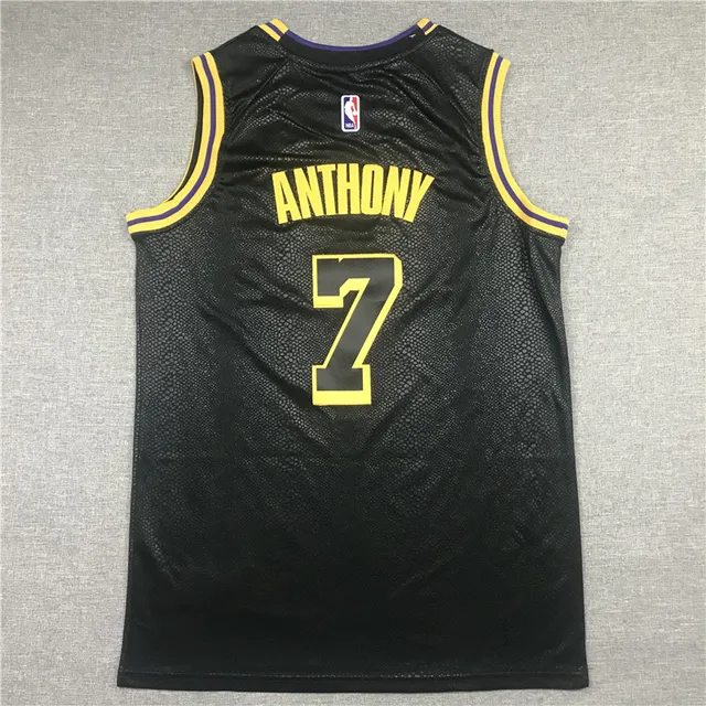Nike Lakers City Edition jersey de textura de serpente preta 3